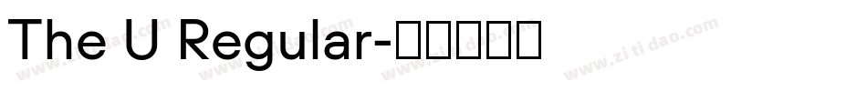 The U Regular字体转换